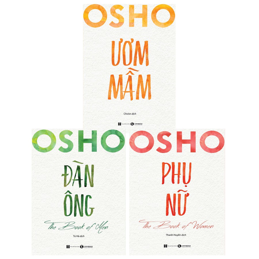 Sách Combo 3 cuốn Osho Đàn Ông Phụ Nữ Ươm Mầm