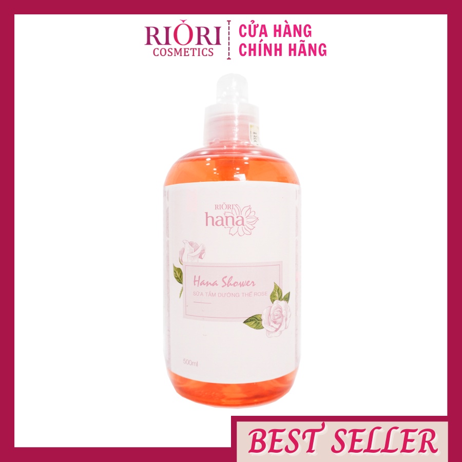 Sữa tắm dưỡng thể hoa hồng dạng gel hương nước hoa quyến rũ riori gel rose