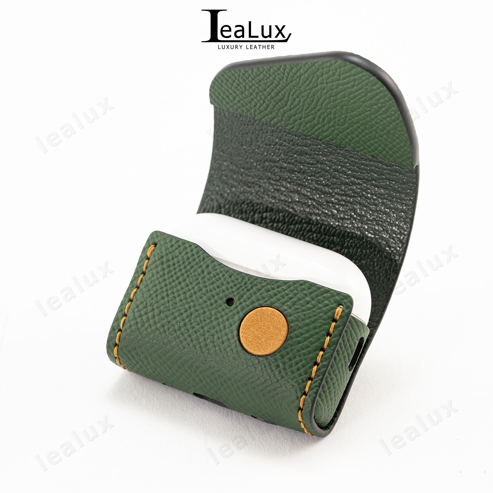 Bao da airpod handmade cao cấp lealux case airpod pro 2