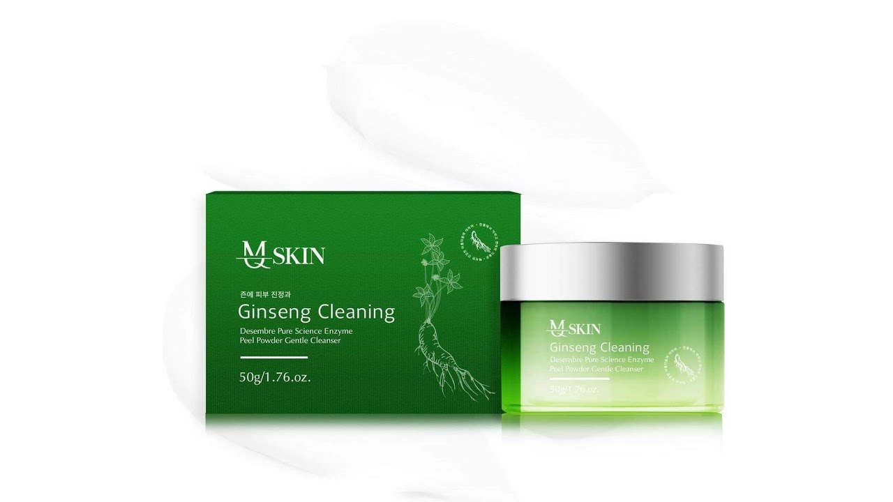 [HCM]Bột sữa rửa mặt Nhân Sâm MQ skin sạch mụn sạch nám da trắng mịn màng