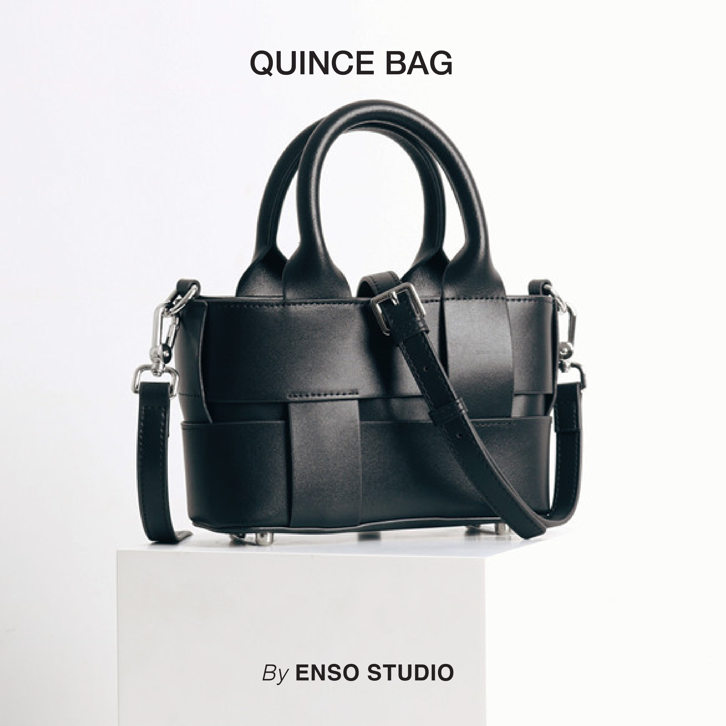 Túi da cao cấp quince bag đen
