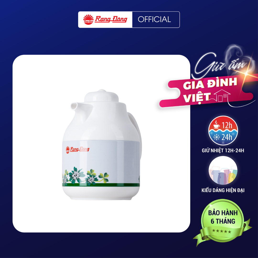 Phích Pha trà 1 Lít RD 1055 TS Chính hãng Rạng Đông Khả năng giữ nhiệt lâu Ruột thủy tinh chất lượng cao Thiết kế tinh tế sang trọng