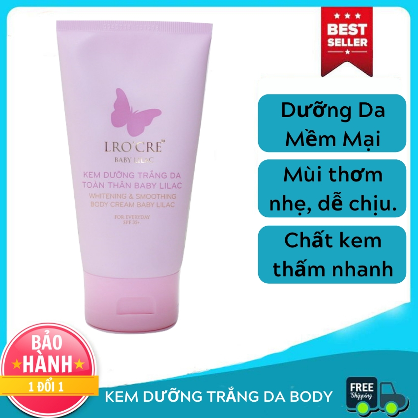 Kem dưỡng trắng da body BaBy LiLac phục hồi da toàn thân
