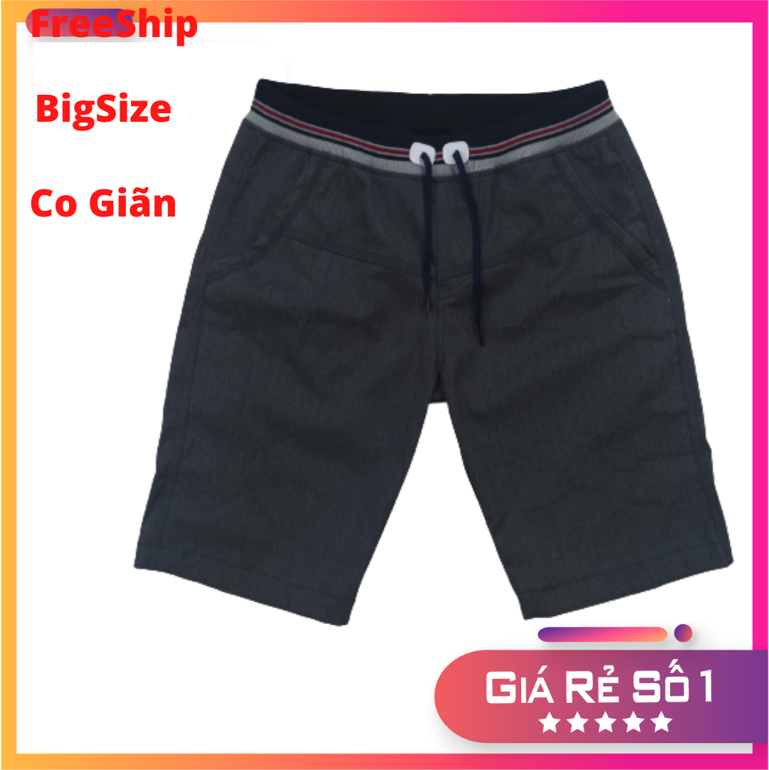 [BigSize 33 - 38] Quần short nam Kaki Lưng Thun co giãn nhiều màu