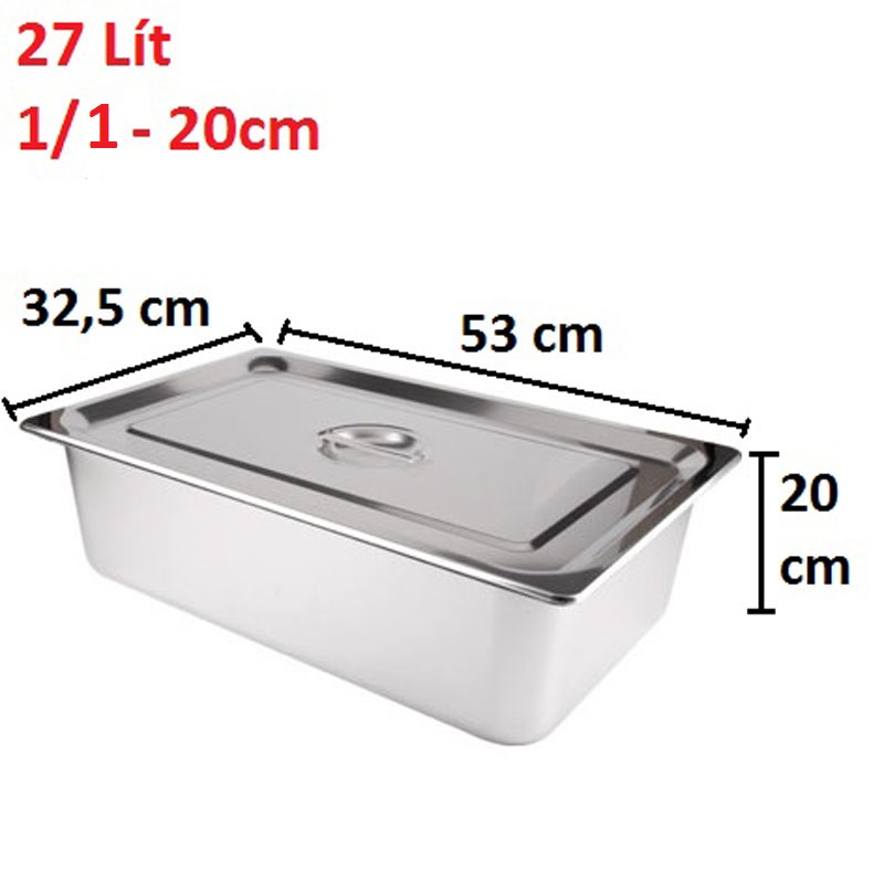 [HCM]Khay Buffet Khay Thạch Khay Inox 1/1 Dùng Cho Nhà Hàng Khách Sạn 7giftshop