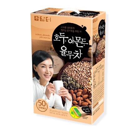 BỘT NGŨ CỐC HẠNH NHÂN ÓC CHÓ HÀN QUỐC - HỘP 50 GÓI - THỨC UỐNG DINH DƯỠNG