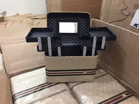 cốp đựng đồ nối mi, trang điểm 4 tầng