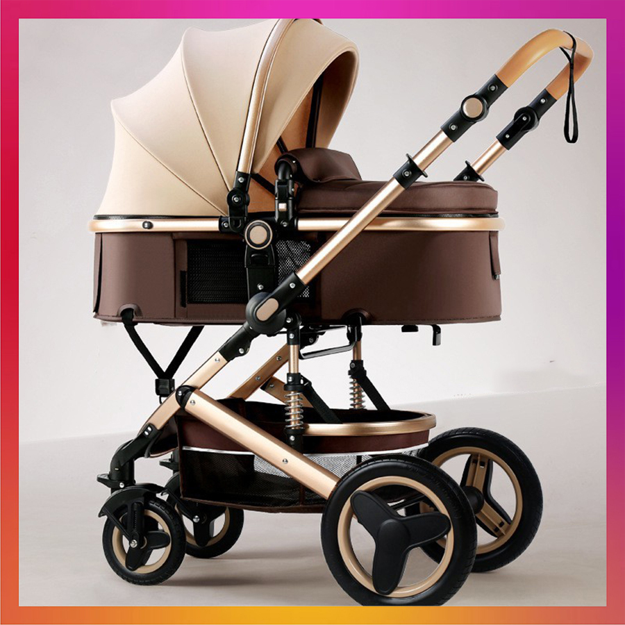 Xe đẩy trẻ em, xe đẩy cho bé Kawaii Home, Xe đẩy em bé hai chiều có thể gấp gọn với 9 tính năng tiện dụng cho mẹ & bé