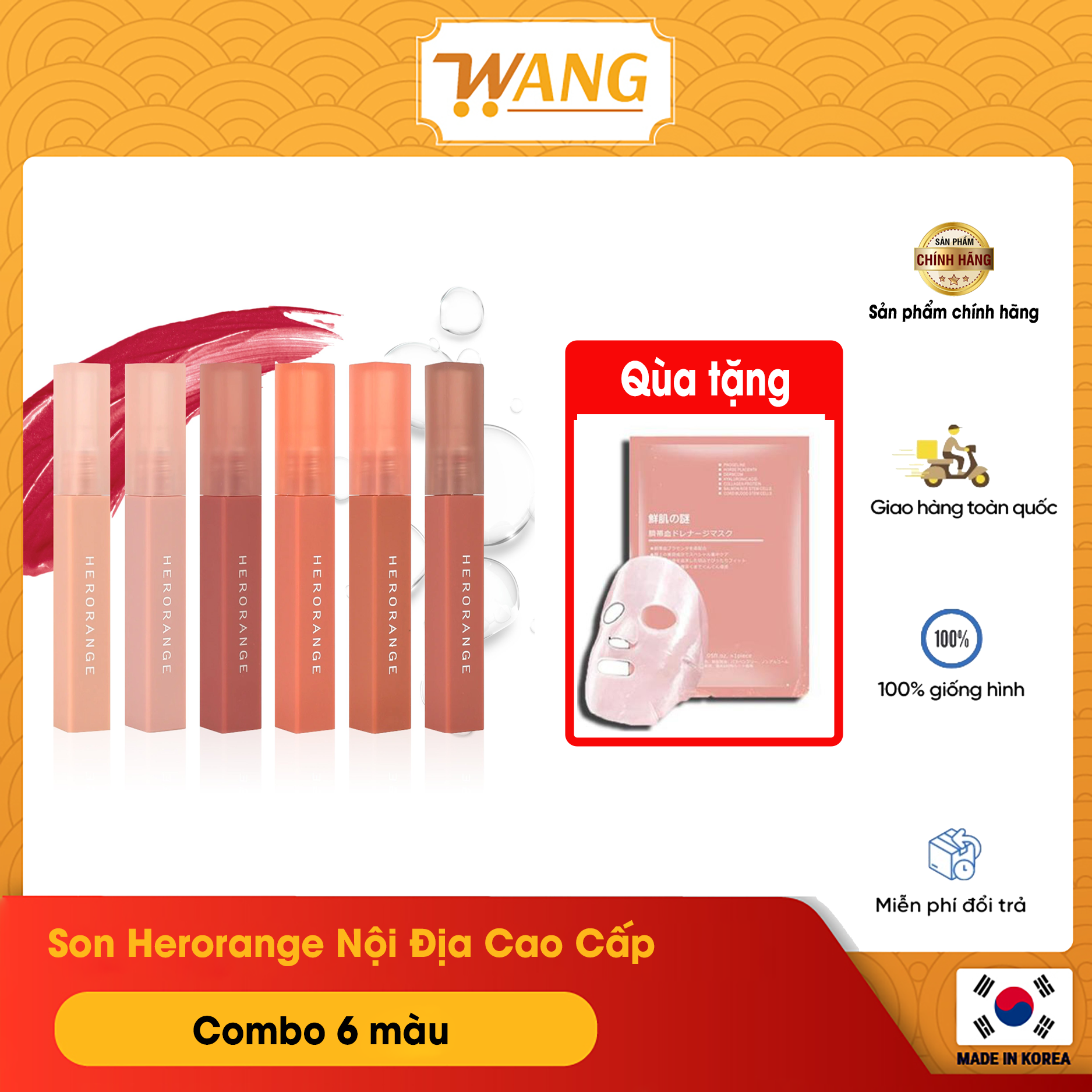 Son herorange nội địa cao cấp - wangji market - siêu thị hàn quốc