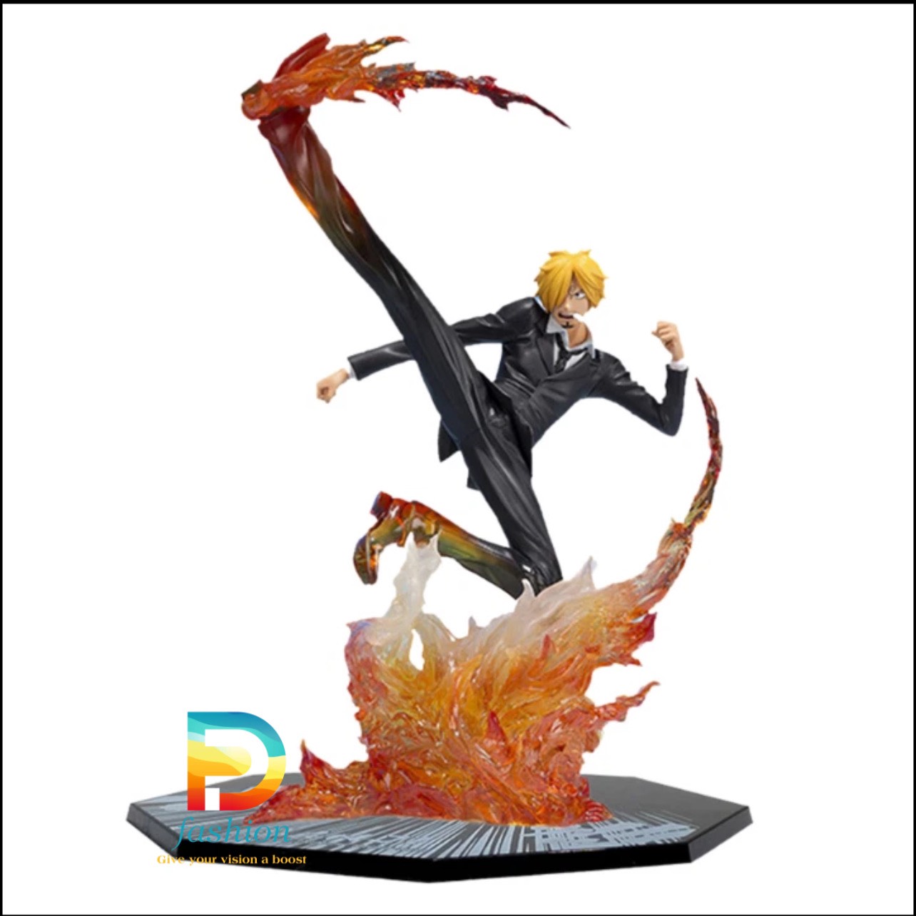 Mô hình sanji đế không có chữ cao 16cm - bộ fzero - one piece - no box