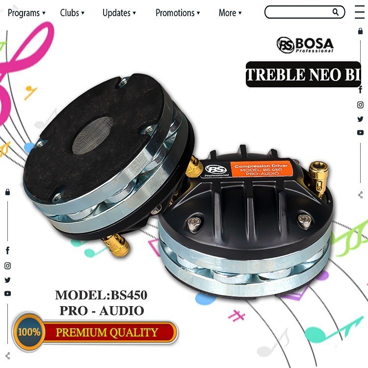 FREESHIP LOA TREBLE NEO BI BOSA BS450