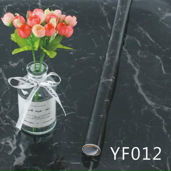 3 mét *60 cm decal bếp cách nhiệt, mẫu vân đá đen