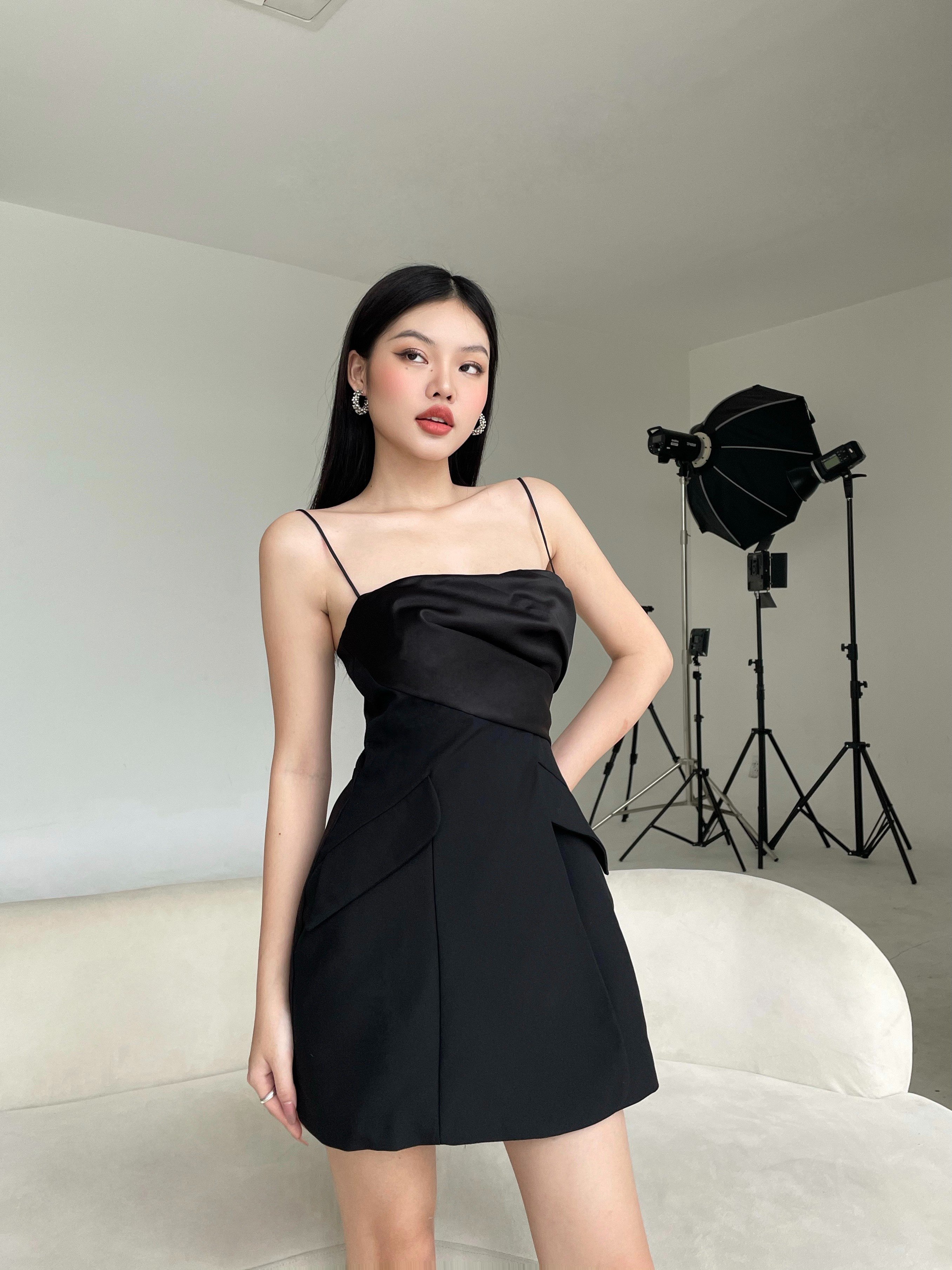 Jumpsuit dây phối 2 chất , Peace House Clothing