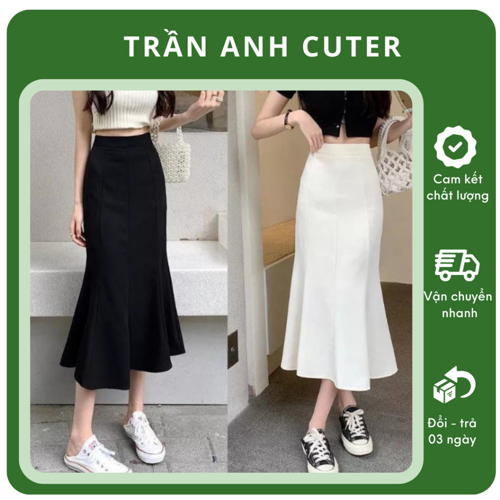 AV44 Set bộ áo hoa  chân váy đuôi cá Hàn Quốc  yishopcomvn