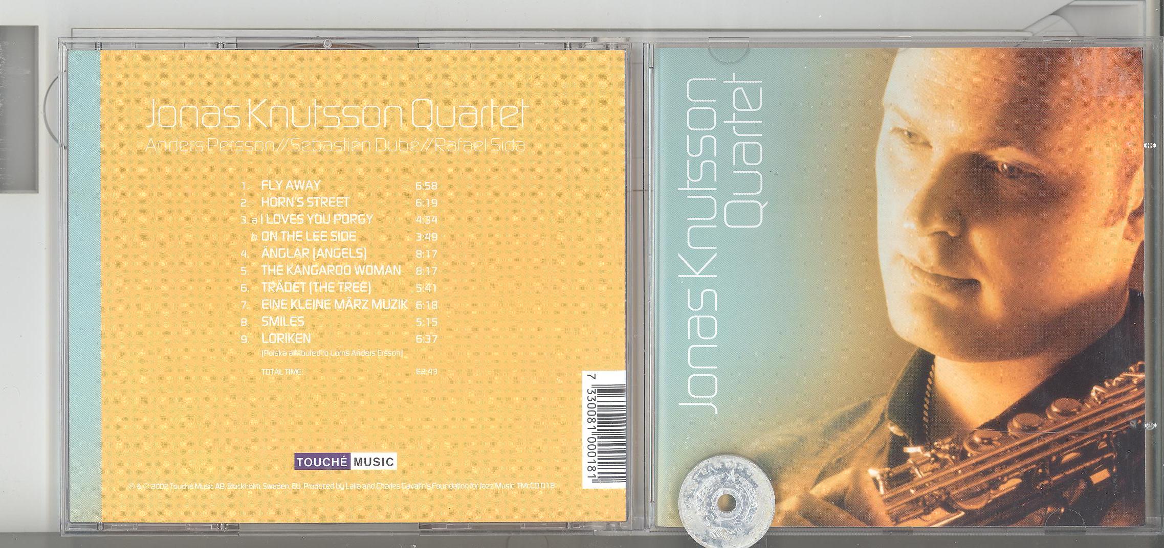 stereomate - Đĩa nhạc - CD gốc: Jonas Knutsson Quartet