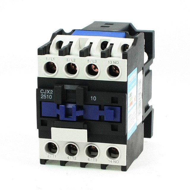 Khởi động từ CJX2-2510 25A/220V (Đen) kết hợp công tắc hẹn giờ ổ cắm hẹn giờ bật tắt thiết bị điện