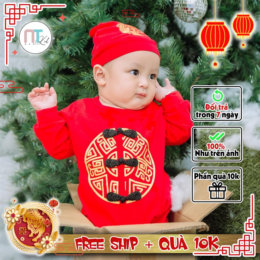 [Freeship +quà 10k] Đồ Tết Cho Bé Trai Bé Gái NT KID  Bộ Đồ Tết 2022 Cho Bé Từ (5-15kg) , Quần Áo Tết Trẻ Em