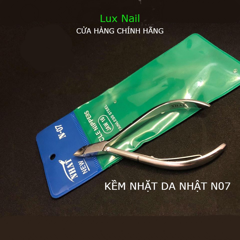 Kìm nhặt da Nhật N07 , kềm cắt móng vuông trắng bán nguyệt nhặt da chết
