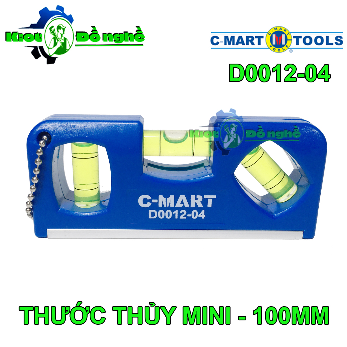 Thước thủy mini c-mart d0012-04 - nivo mini - kiot đồ nghề