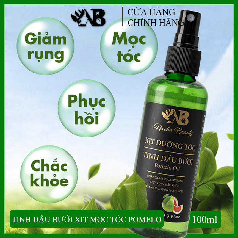 Tinh dầu bưởi dưỡng tóc dạng xịt Pomelo Nacha Beauty 100ml
