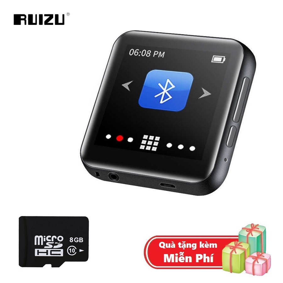 Máy nghe nhạc MP3 Bluetooth cao cấp Ruizu M9 - Hifi Music Player Ruizu M9 - Màn hình cảm ứng 1.8inch - Máy nghe nhạc Lossless Ruizu M9