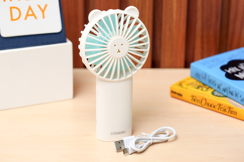 Quạt sạc mini Cosnmk003 Trắng