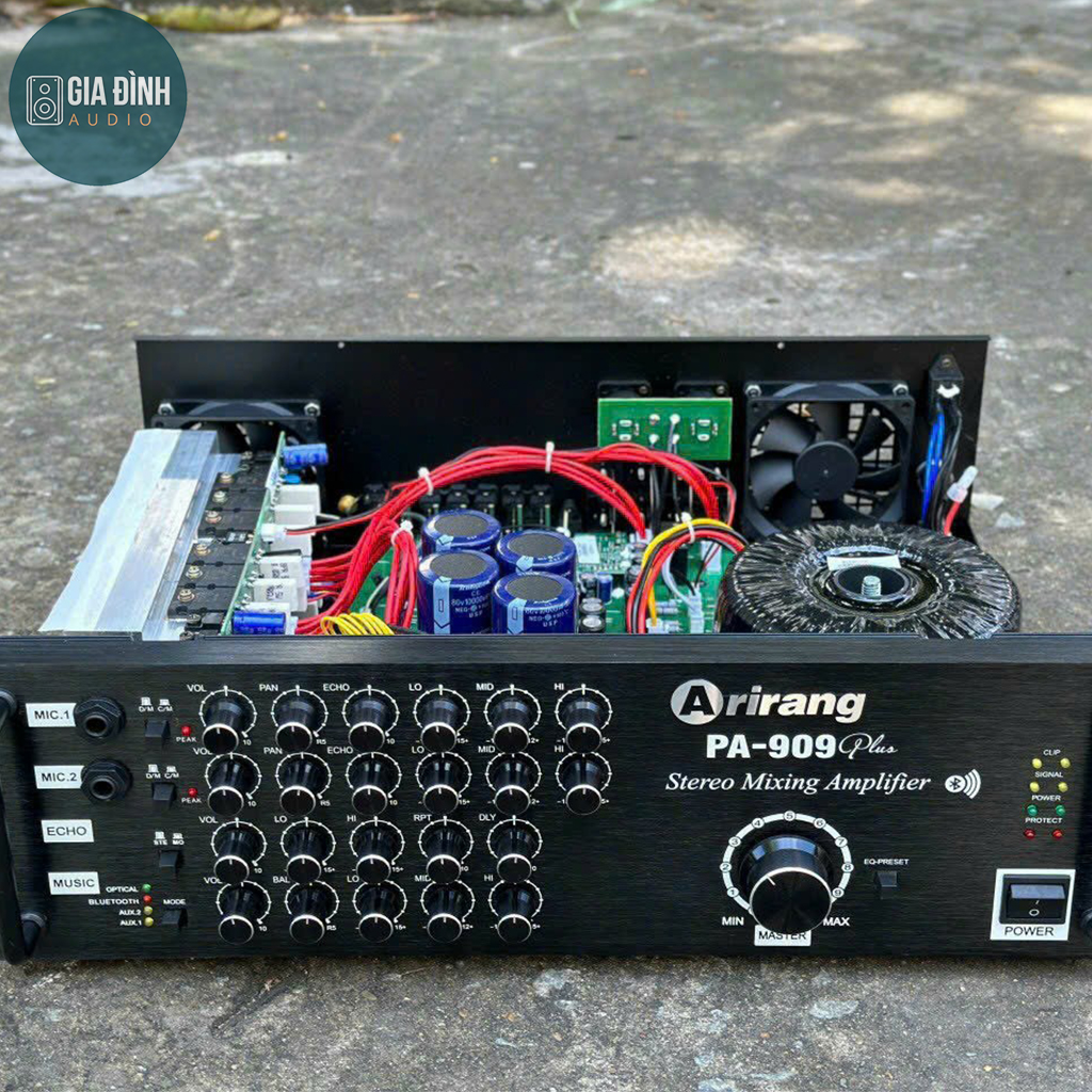 Ampli arirang pa-909 plus năm 2023 có bluetooth, optical - chính hãng