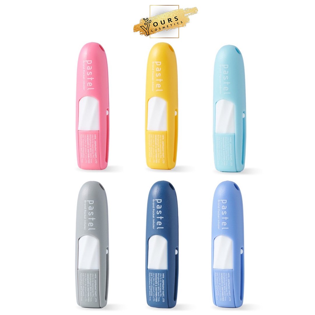 Ống hít thông mũi 2 đầu pastel pocket inhaler thái lan - cục hít mũi 2 đầu