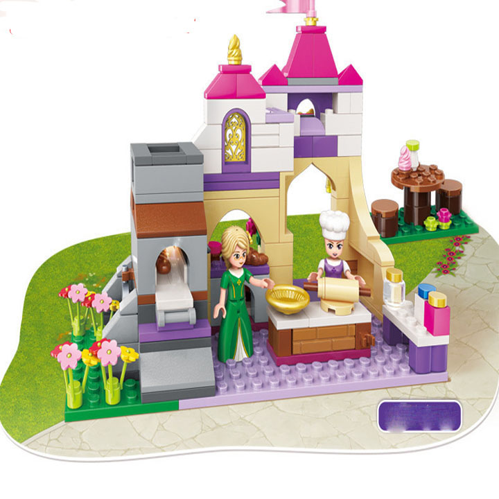 Bộ xếp hình lego, đồ chơi xếp hình enlighten 2603- đồ chơi lắp ráp bếp hoàng gia công chúa leah princess leah 236 chi tiết