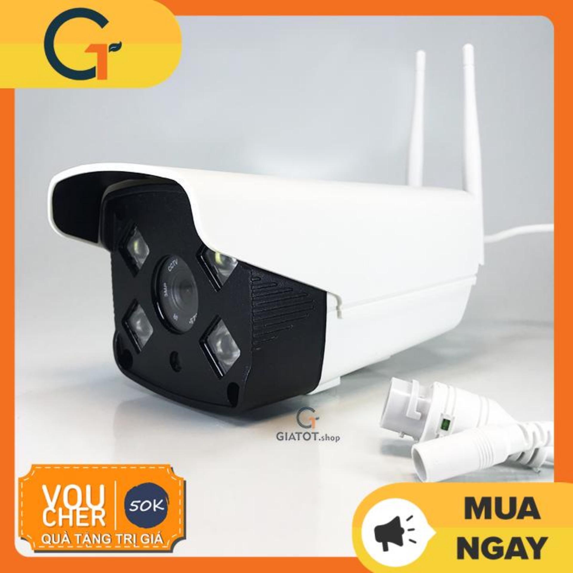 Camera wifi Yoosee ngoài trời Full HD 1080P soi ban đêm có màu JW-AP1020S tặng nguồn và chân đế
