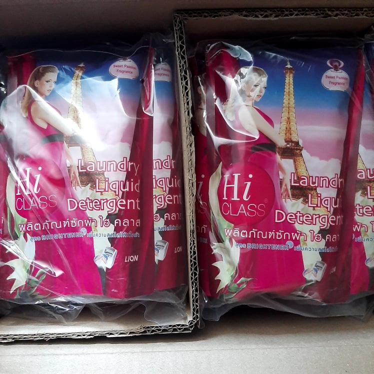 (Sét 3 gói) Nước giặt xả hiclass Thái Lan màu hồng đậm đặc túi 500ml