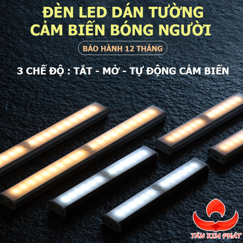 Đèn ngủ cảm ứng tự đèn sạc cảm ứng ngủ 3D thông minh gắn tường có thể Điều chỉnh Ánh sáng sạc usb dùng cho nhà bếp, phòng ngủ, phòng tắm