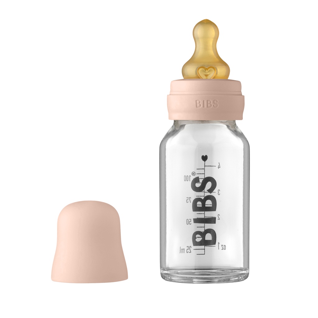 Set Bình Sữa Cho Bé BIBS Chính Hãng Chất Liệu Thủy Tinh Dung Tích 110ml/225ml