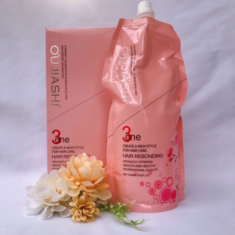 Thuốc duỗi tóc 3in1 Hoa Anh Đào không cần dập 1000ml