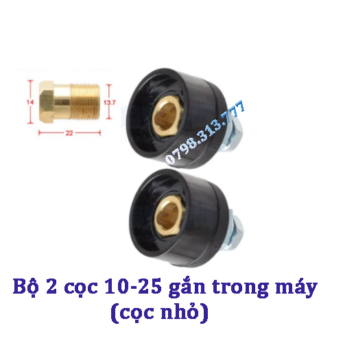 [HCM]Bộ 2 cái Cọc máy hàn Que cos 10-25a  (Cọc gắn trong máy)