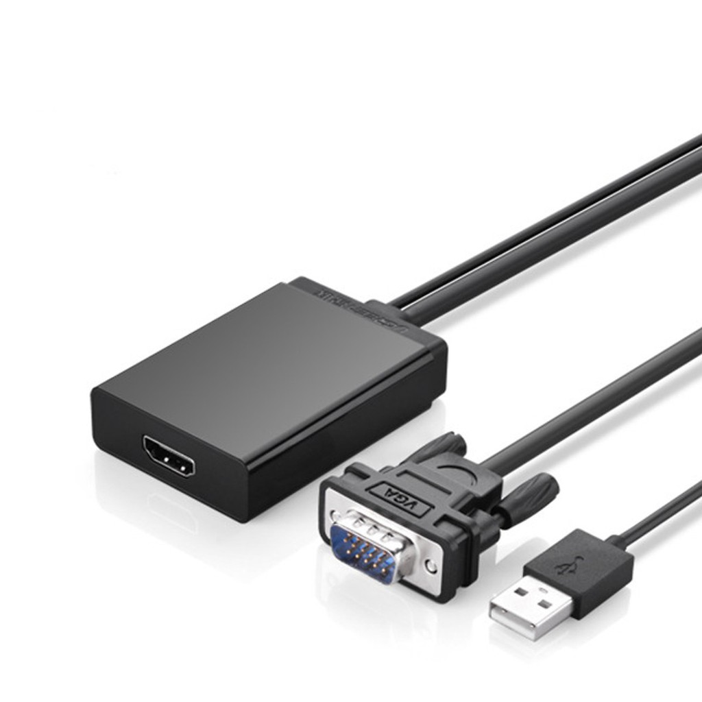 Cáp chuyển đổi vga sang hdmi ugreen 40213 - cấp nguồn qua cổng usb