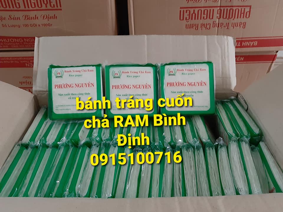 Bánh tráng cuốn chả ram đặc sản xứ nẫu bình định 10bịch
