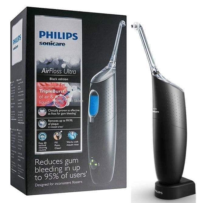 Máy tăm nước philips sonicare hx8431/01 airfloss ultra air đen