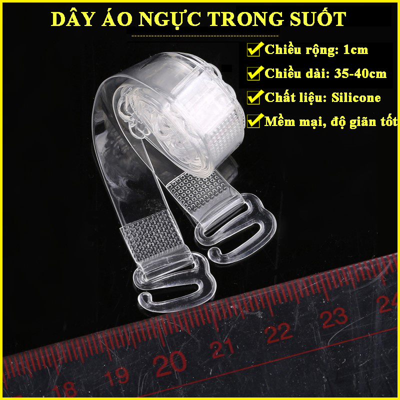 Set 5 cặp dây áo ngực bra dây áo lót dây áo con trong suốt