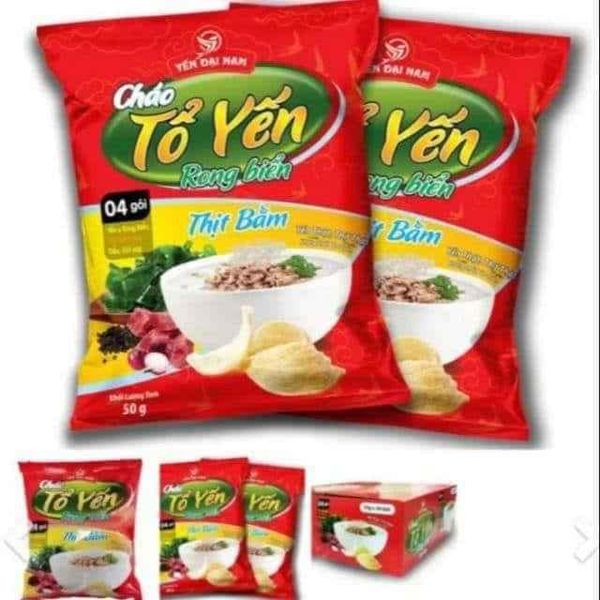 COMBO 10 gói cháo tổ yến rong biển thịt bằm - SẢN PHẨM CÓ TRỢ GIÁ