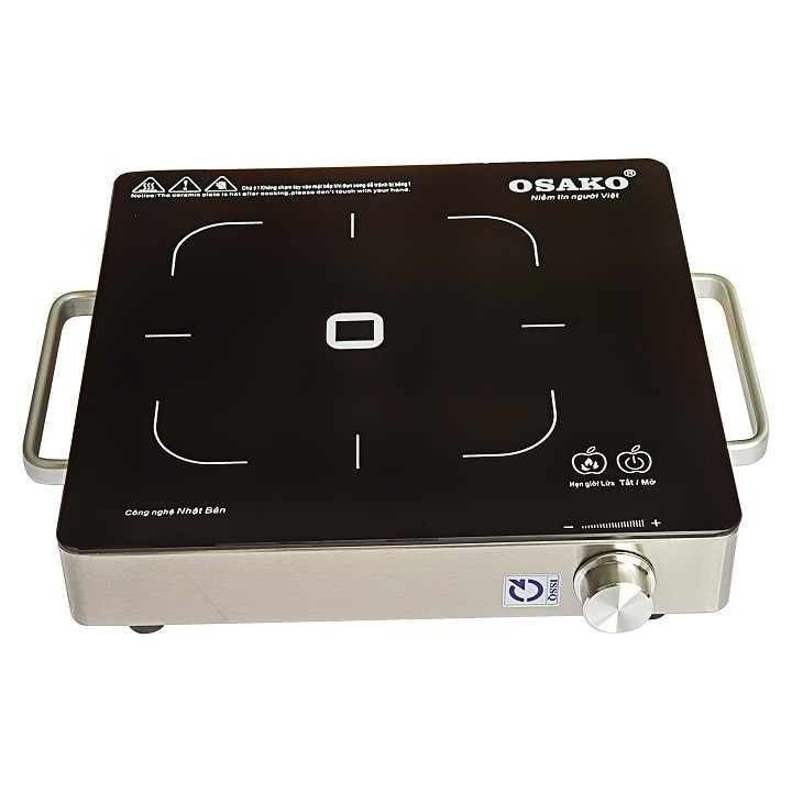 Bếp hồng ngoại osako oha-1820 công suất 2200w có tay cầm khung inox