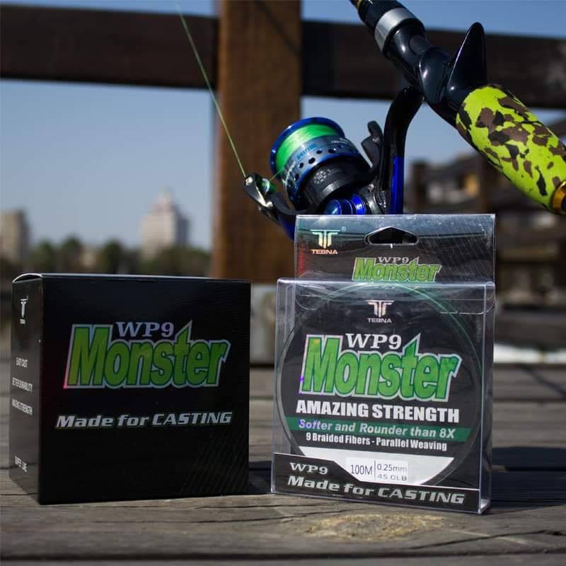Dây pe wp9 monster 100m thế giới đồ câu lure 68 dây câu chống xoắn tuyệt đối dây dù câu cá hàng tốt 3