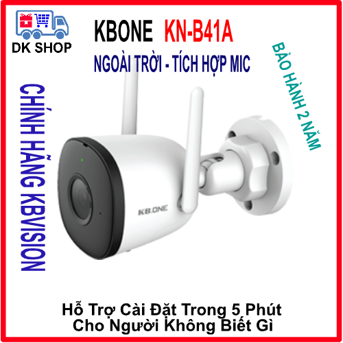 Camera thông minh ip wifi kbone kn-b41a1 4.0mp kn-b21 2.0mp - độ phân giải 2k - chuẩn nén h.265 - ngoài trời - tại shop còn mẫu kn-h21w - kn-h21p - kn-b41 - kn-b41a - kn-b21-d - kn-h21w-d - kn-h21p-d