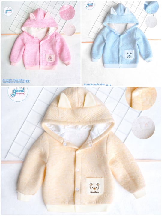 Goodmama_ Áo khoác trần bông Goodmama siêu đẹp cho bé