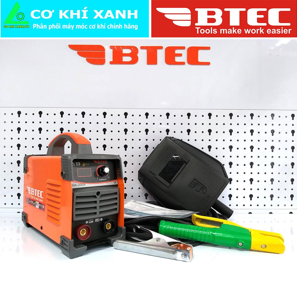 MÁY HÀN ĐIỆN TỬ MINI BTEC MMA-200A | Có đồng hồ và bộ dây hàn dài