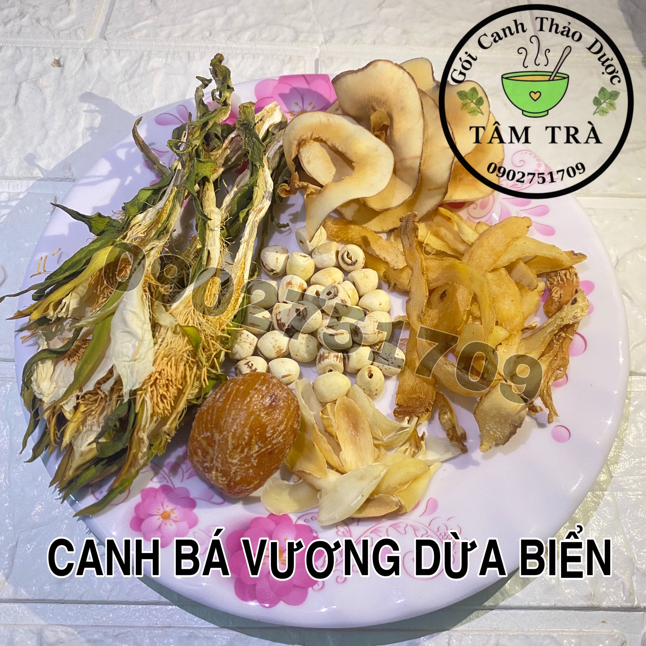 Canh Bá Vương Dừa Biển-Nguyên Liệu Hầm Canh