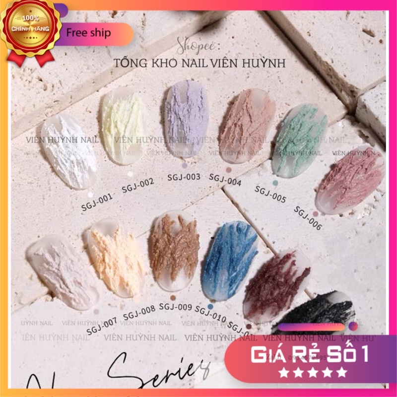 Gel xi măng nail gel thạch cao trang trí móng