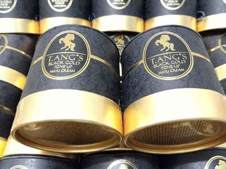 Kem trắng da trị nám ngựa đen t.ang + sblack gold tone up mayu cream hàn quốc