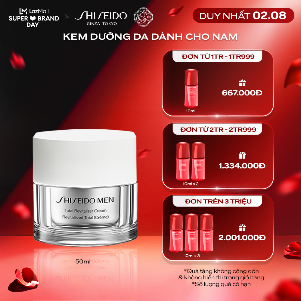 - Kem dưỡng Shiseido Men Total Revitalizer N Cream 50ml