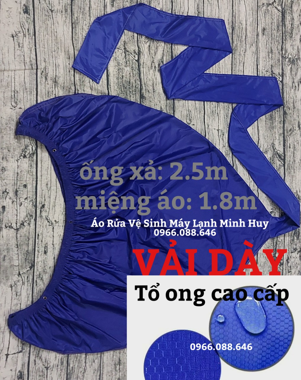 [HCM] Luôn tặng dây xỏ ạ - Túi trùm vệ sinh máy lạnh treo tường - Áo bọc hứng nước rửa điều hòa - Vải tổ ong 2 da bền bỉ